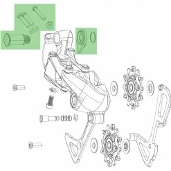SRAM Kit De Fixation Du Dérailleur GX Eagle -Magasin de pièces de vélo de montagne Sram GX Eagle Schaltwerkbefestigungs Set 11 7518 086 000 2