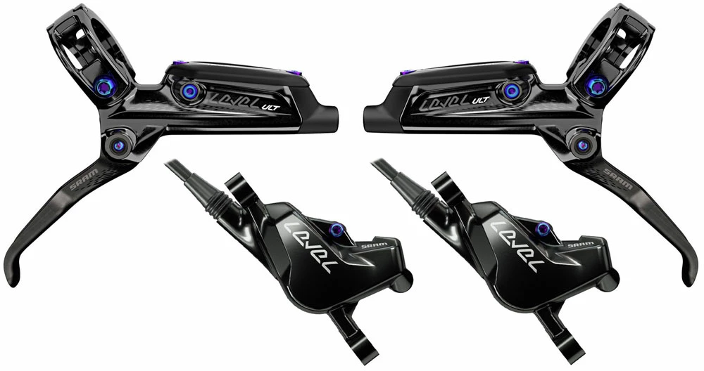 SRAM Kit De Freins à Disque Level Ulitmate Carbon Rainbow 3 SRAM Kit De Freins à Disque Level Ulitmate Carbon Rainbow