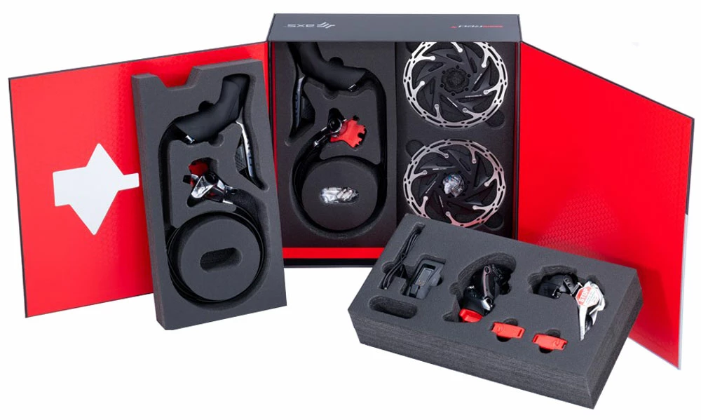 SRAM RED ETap® AXS Kit électronique 2x12 Vitesses FM 6 Trous Disc 3 SRAM RED ETap® AXS Kit électronique 2x12 Vitesses FM 6 Trous Disc