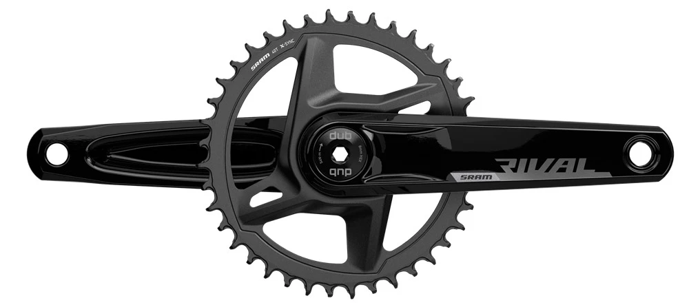SRAM Manivelle Rival DUB Wide 1x12 Vitesses 46T 3 SRAM Manivelle Rival DUB Wide 1x12 Vitesses 46T